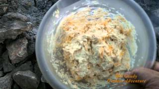 Campfire Cooking  Cheddar Bay Biscuits  Dutch Oven [upl. by Ariet]