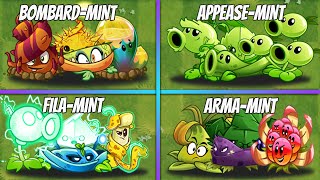 4 Team FilaMint  BombardMint  ArmaMint  AppeaseMint Plants  PvZ 2 Team Plant Battlez [upl. by Heer129]