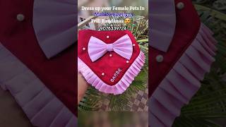 MahineeDesigns Cute Frill Bandanas for Female Dogs♥️ Shortsfrillsbandanadogbowspetspetboutique [upl. by Leirol]