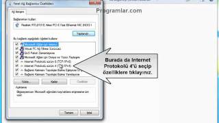 Windows 7  de DNS Ayarı Değiştirme [upl. by Dhu]