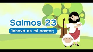 Salmos 23 RVR1960 Spanish Audio Bible with Words [upl. by Eberhart]