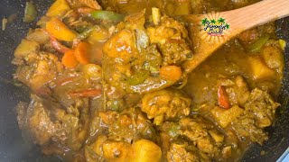 How To Make Jamaican Curry Chicken  Easy Curry Chicken Recipe [upl. by Zoi]