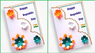 🇮🇳 Make Very Easy And Beautiful Republic Day Greeting Card DIY Greeting Card Idea 🇮🇳 [upl. by Fleece]