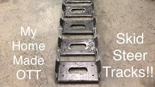 First Look at My Homemade OTT Skidsteer Tracks [upl. by Vanya]