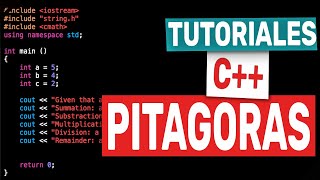 Tutoriales C Ep 13  Teorema De Pitagoras [upl. by Fabrice]