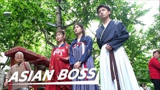 Would You Wear Traditional Chinese Clothes In Public Social Experiment  ASIAN BOSS [upl. by Hnil]