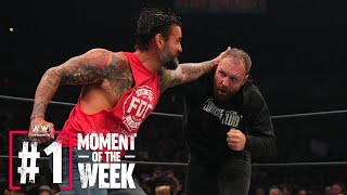 CM Punk amp Jon Moxleys Violent Confrontation  AEW Dynamite 81722 [upl. by Aicilram667]