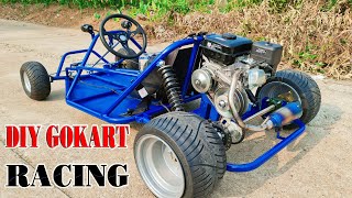 Upgrade DIY F1 3000w Go kart to Go Kart Racing 200c CVT Gearbox [upl. by Ahseihs]