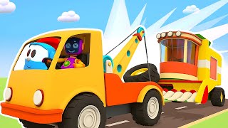 Car cartoons for kids amp Baby cartoons Street vehicles for kids Leo the Truck amp cars for kids [upl. by Joachim]