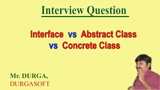 Interface vs abstract class vs concrete class [upl. by Lenaj]