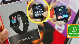 Boat storm call smartwatch connect to phone Calling  WhatsApp notification [upl. by Konikow]