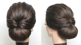 New Simple Bridal Hairstyle For Long Hair Easy Wedding Updo [upl. by Essie150]