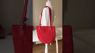 Kağıt ipten harika çanta yapımı kanalımda ❤️ crochet crochetbag paperbag [upl. by Comethuauc92]