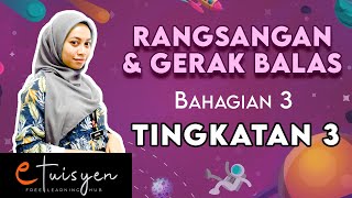 eTuisyen TINGKATAN 3 SAINS Bab 1  Rangsangan dan Gerak Balas Bahagian 3 [upl. by Pontius]