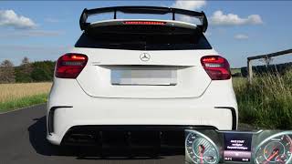 KUKI  Mercedes Benz AMG A45  Launch control fly by and sound check W176 [upl. by Ragde]