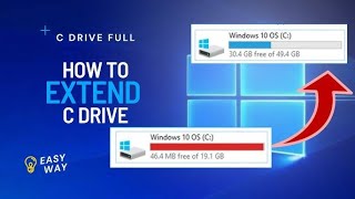 How to Extend C Drive Space Without Formatting PC  C Drive Partition Extension with Any Windows OS [upl. by Omarr757]