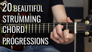 20 Beautiful Chord Progressions Perfect for Strumming [upl. by Dnalyk]