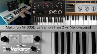 Mellotron Comparison The Modern Mellotron M4000D vs iPad Apps SampleTron 2 and Mellowsound AUv3 [upl. by Enetsirk]