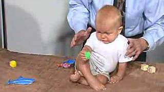 PediatricNeuro Exam 6 month Postural Reflexes  Lateral Propping [upl. by Aksoyn26]