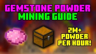 The FULL Gemstone Powder Mining Guide  Hypixel SkyBlock [upl. by Clough]