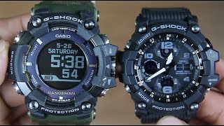 CASIO GSHOCK RANGERMAN GPRB10001B VS MUDMASTER GSG1001A [upl. by Tirma884]