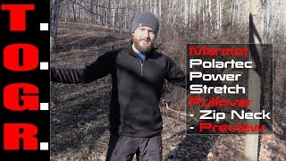 Warm  Marmot Polartec Power Stretch Pullover  Zip Neck  Preview [upl. by Arannahs]