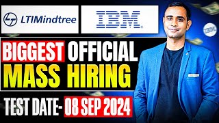 🔥LTI Mindtree amp IBM Biggest Mass Hiring 2025 Batch  OffCampus amp OnCampus🔥 [upl. by Candida]