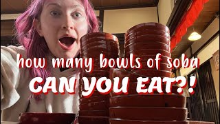 Japan’s most EPIC NOODLE CHALLENGE  Wanko Soba [upl. by Dustman]