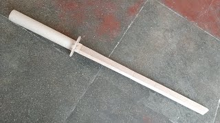 How to Make cardboard Katana  cardboard art [upl. by Ettenrahs909]