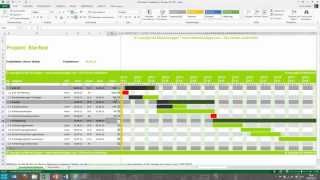 Tutorial für Excel Projektplan Terminplan Zeitplan MeineVolagencom [upl. by Adnilahs]