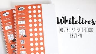 Whitelines Dotted A4 Notebook  unboxing amp honest review  Giveaway  GIFTED  studyandorganize [upl. by Lila]