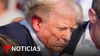 La crónica del atentado a Trump cuando le dispararon criticaba la migración  Noticias Telemundo [upl. by Waldman]