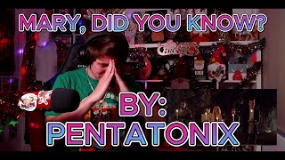 SO POWERFUL AND MOVING Blind reaction to Pentatonix  Mary Did You Know [upl. by Rosalind569]