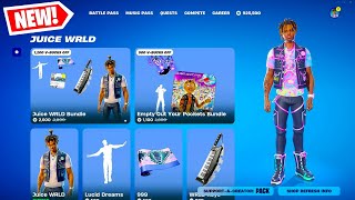 NEW FORTNITE JUICE WRLD ITEM SHOP UPDATE JUICE WRLD SKIN IS PERFECT Fortnite REMIX Update [upl. by Novart386]