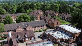 Beaumont Hall Oadby Student Village from the air [upl. by Little]