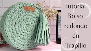 Bolso en trapillo  Tutorial de Crochet  Para principiantes [upl. by Daegal876]