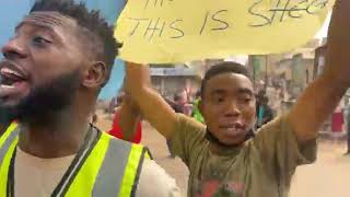 Hardships and Poverty in IBADAN Nigeria protest today 19022024 [upl. by Ruffi]