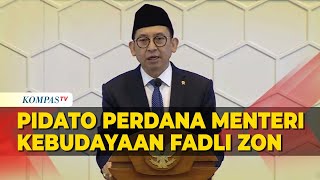 Pidato Perdana Menteri Kebudayaan Fadli Zon Sampaikan Pesan Presiden Prabowo [upl. by Sukramal151]