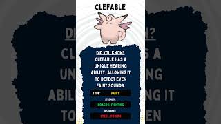 CLEFABLE Type Strength Weakness pokemon clefable [upl. by Ahkos]