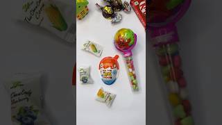 Chewy Candy 🍬 amp Kinder Joy Gems Popsicle shotrs youtubeshorts shortsvideoviral [upl. by Hola]