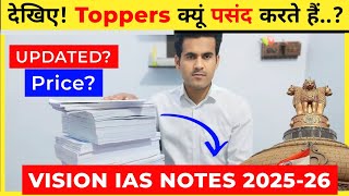 Vision IAS Notes in hindi ✅  Vision IAS Notes Review  vision ias test series for 2024 [upl. by Neetsyrk119]