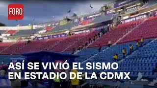 Sismo en la Ciudad de México así se vivió en el estadio de la ciudad de los deportes  Las Noticias [upl. by Redfield446]