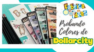 Probando Colores Nuevos  Dollar City  Coloreado  Mama elephant stamps  Primeras Impresiones [upl. by Milburr]