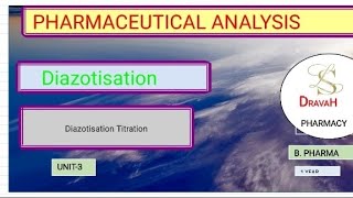 Diazotisation Titration Pharmaceutical Analysis [upl. by Nerrat129]