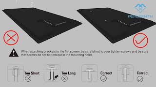 PERLESMITH PSMTK1 LowProfile TV Wall Mount Bracket Fits Most 23quot60quot TVs [upl. by Ardnalac645]