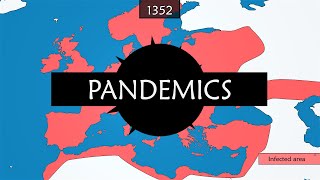 Major epidemics and pandemics  Summary on a Map [upl. by Lhamaj]