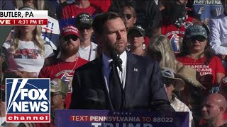 JD Vance addresses Butler PA rally I truly believe God saved Trumps life [upl. by Booze]