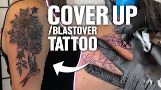 35 Hour Tattoo Cover Up in 12 minutes  Sophi Lavie [upl. by Ilrak]