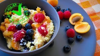 HIRSEBREI MIT FRÜCHTEN I Porridge I Gesundes Frühstück I Karin Knorr Ernährungstraining [upl. by Nyar]