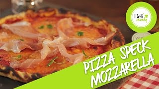 Recette Pizza à LItalienne Speck Mozzarella [upl. by Jovia]